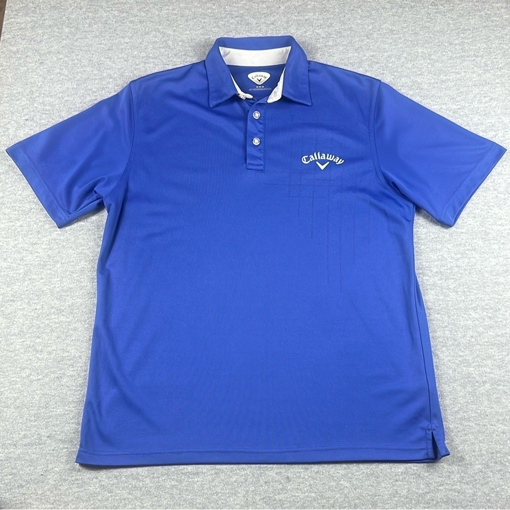 Callaway Polo Men’s Size Medium Performance Golf Polo Shirt Blue